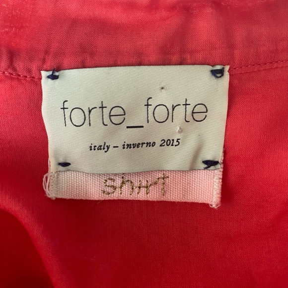 Forte Forte Collarless Long Sleeved Blouse - 3 - Picture 11 of 12